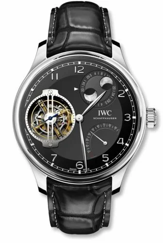 IWC Portugieser Constant-Force Tourbillon Double Moon Platinum / Black IW5901-04 (IW590104)